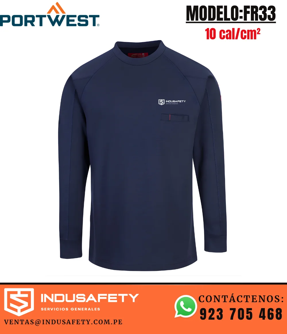 Polo ignífugo Portwest FR33 resistente a la llama