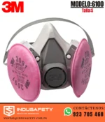 Respirador 3M 6100 media cara con filtros