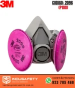 Respirador 3M 6200 con filtro 2096