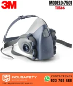Respirador 3M 7501 media cara de silicona reutilizable