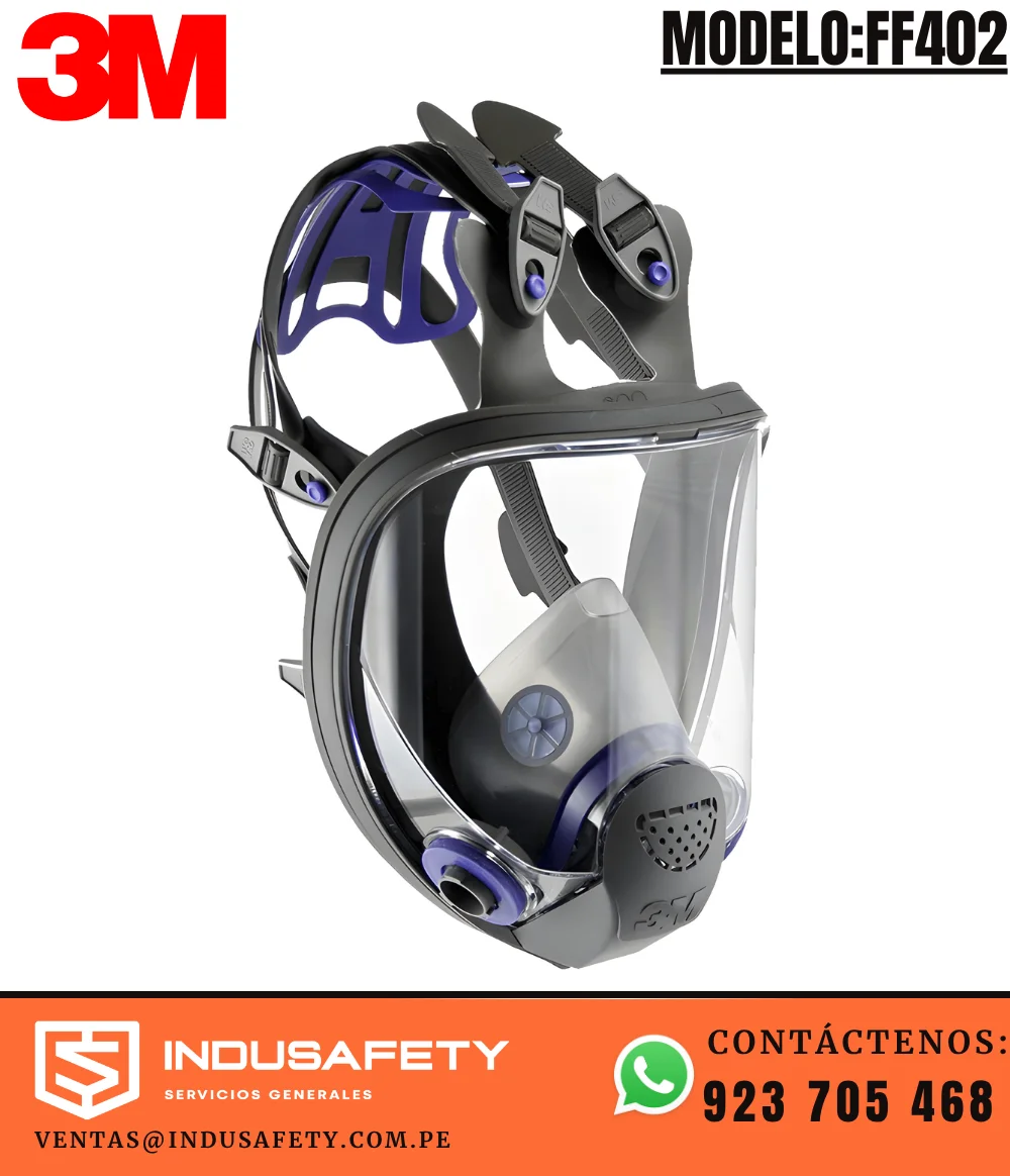 Respirador 3M FF402 rostro completo de silicona