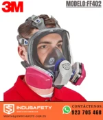 Respirador 3M FF402 rostro completo en uso