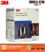 Respirador cara completa 3M 6700 reutilizable para protección respiratoria industrial