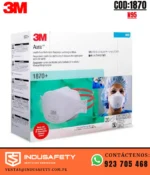 Respirador N95 3M 1870 para uso médico con diseño de tres paneles