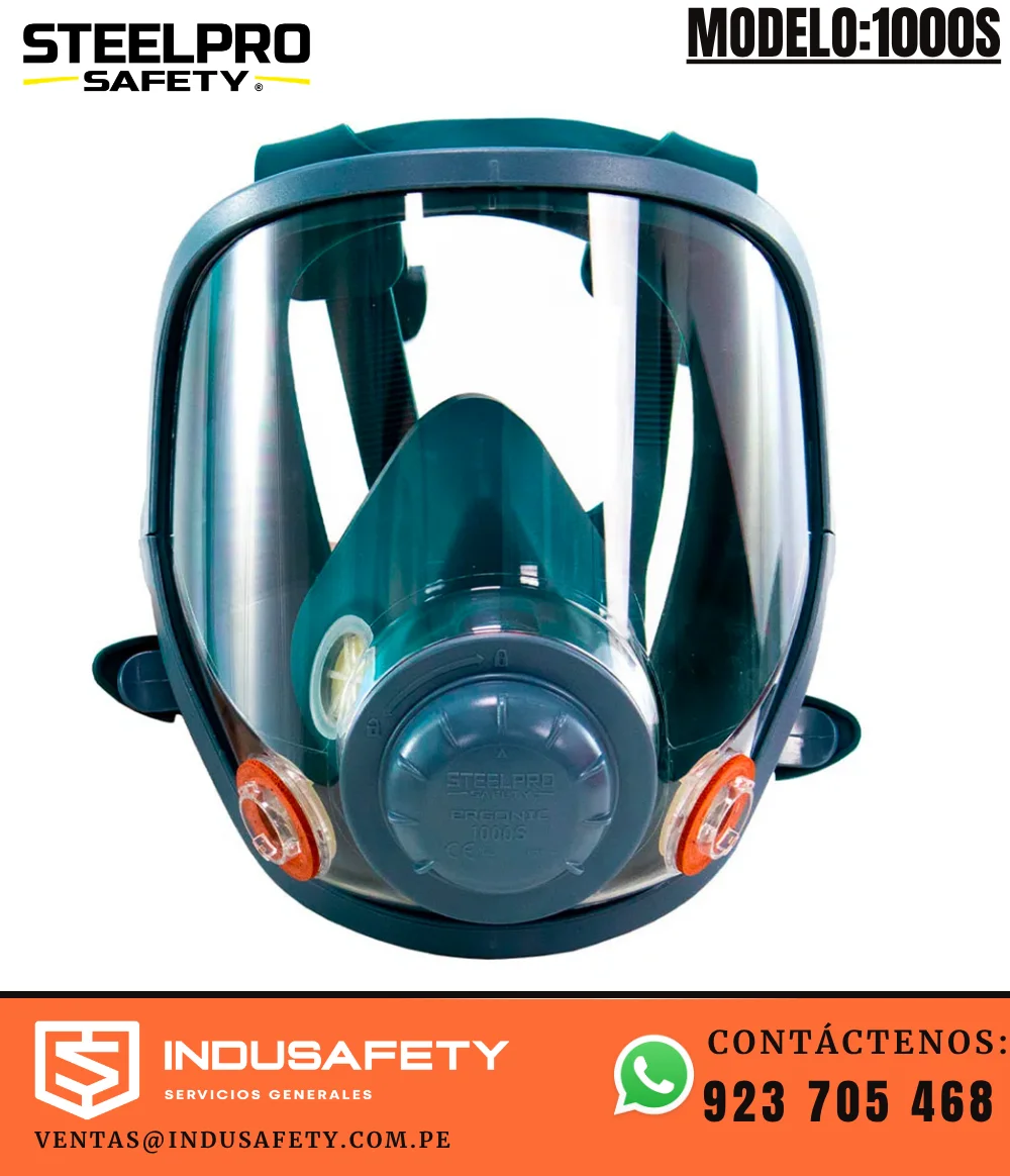 Respirador Rostro Completo Steelpro Ergonic 1000S con visor panorámico
