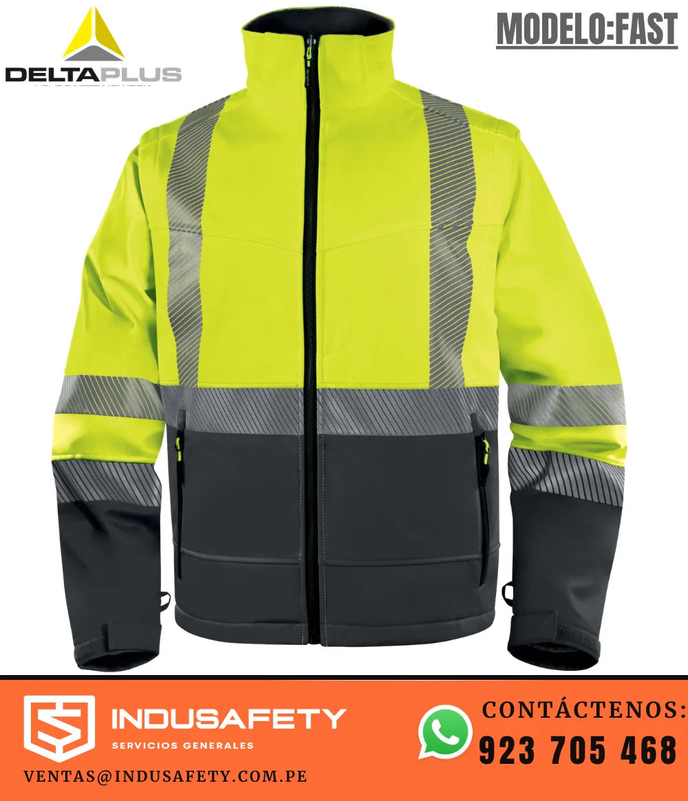 VSoftshell Delta Plus FAST Amarillo Fluo-Gris 8000 mm