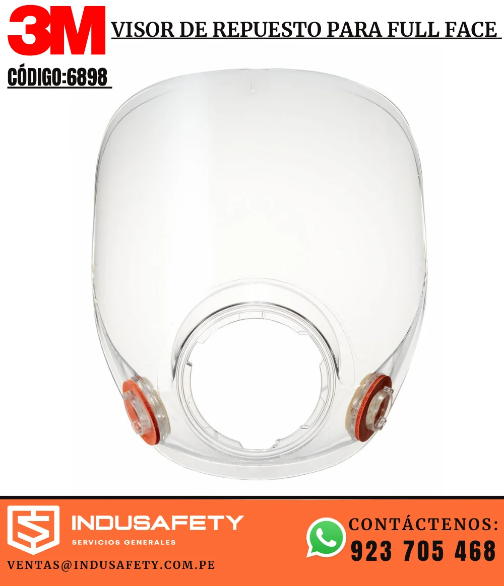Visor de Repuesto para Respirador Full Face 3M 6898