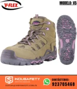 Botín de seguridad V-Flex V5 Composite con diseño resistente y suela de alto agarre para trabajo.