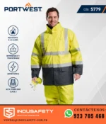 Casaca Ignífuga Portwest S779 en uso por trabajador