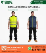 Chaleco Coverguard YORU 5YOR160 térmico reversible cara exterior e interior