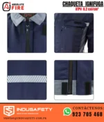 Chaqueta Ignífuga 8.2 cal/cm² Absolute Fire detalles técnicos