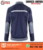 Chaqueta Ignífuga 8.2 cal/cm² Absolute Fire vista de espalda