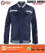 Chaqueta Ignífuga 8.2 cal/cm² Absolute Fire azul marino