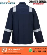 Chaqueta Ignífuga Portwest BZ13 Bizweld Iona vista de espalda