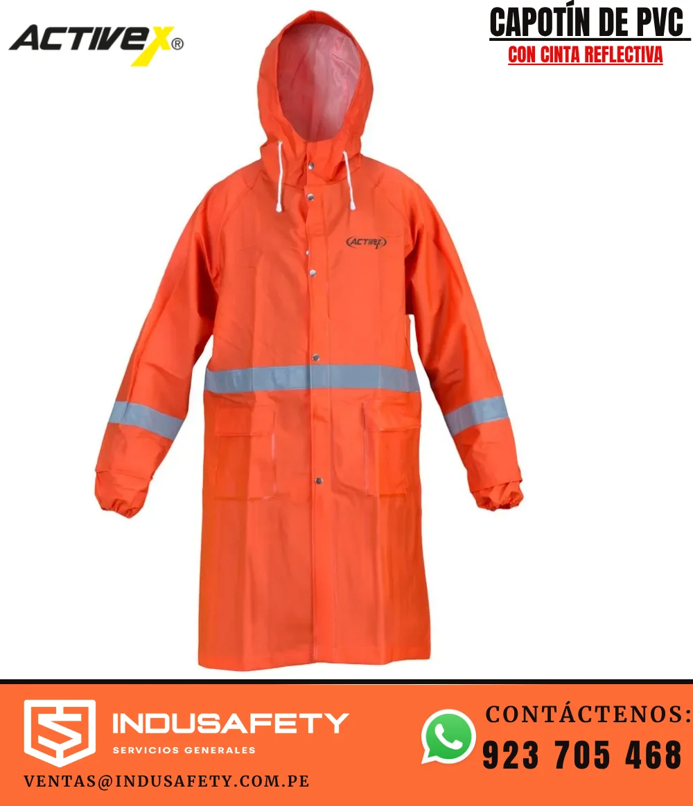 Chaqueta Impermeable PVC ActiveX Storm 3/4 XT Naranja
