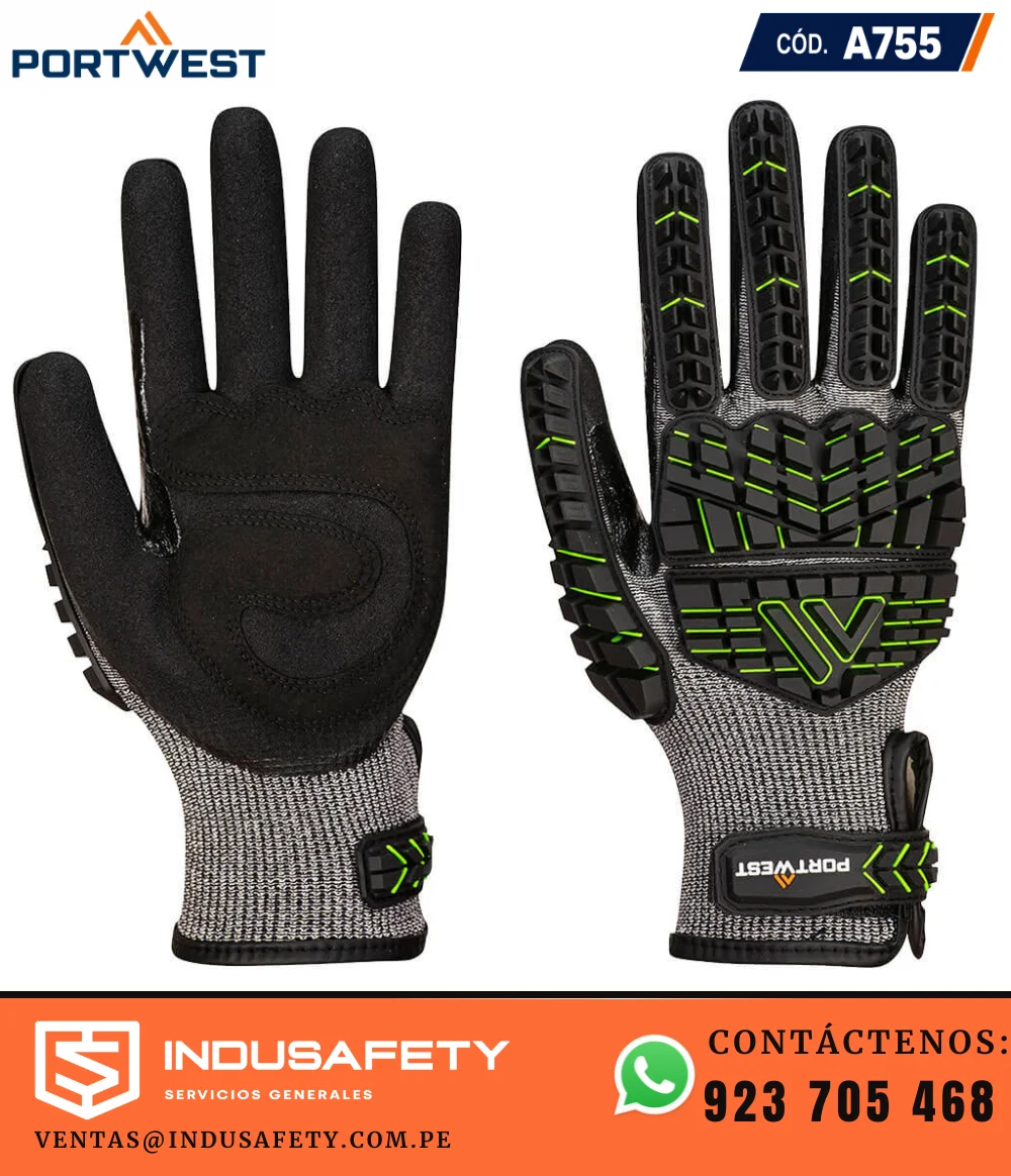 Guante Anti Impacto Portwest A755 VHR 15 de Nitrilo Esponjoso