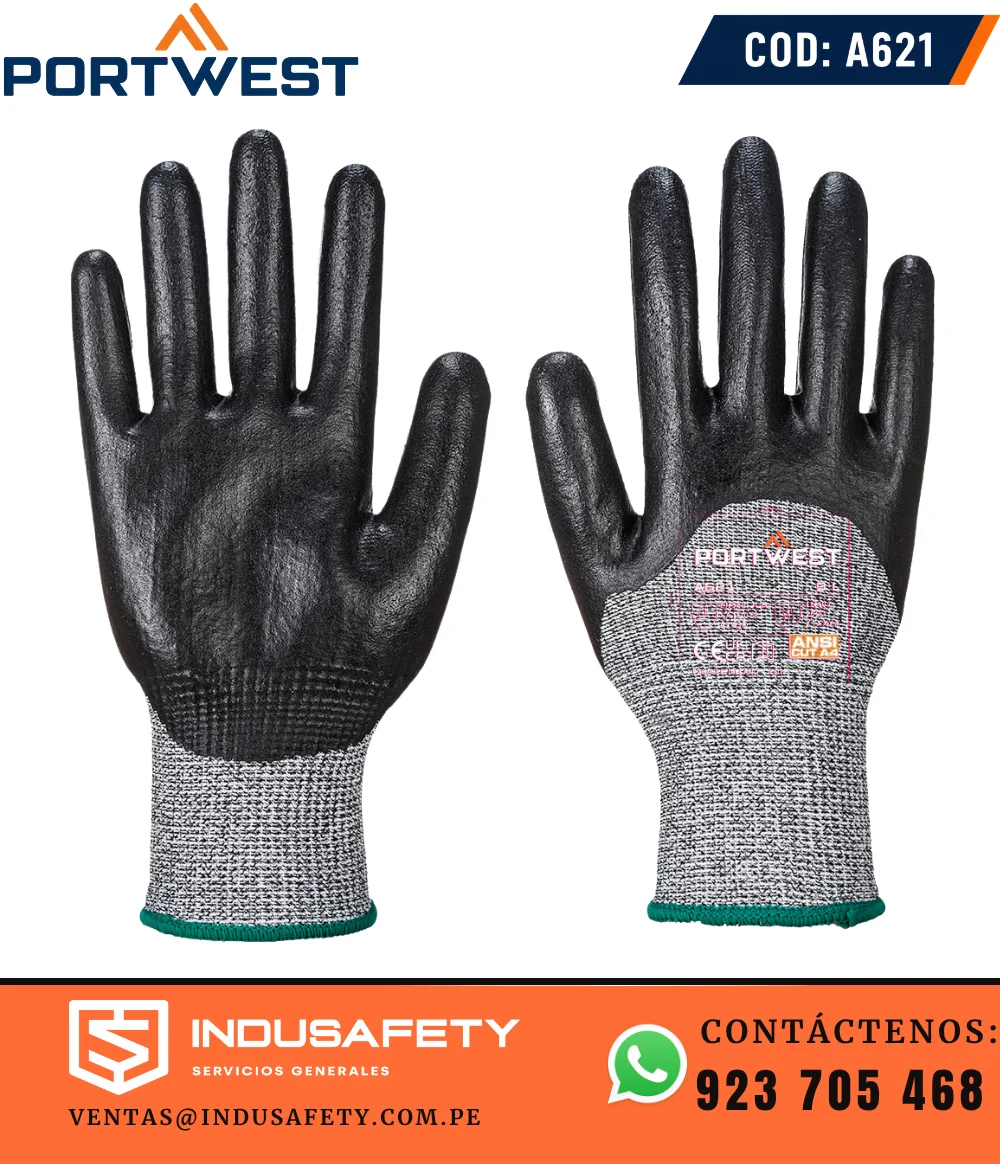 Guante Portwest A621 3/4 de Espuma de Nitrilo resistente al corte