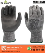 Guante Showa 541 anticorte de poliuretano gris para protección industrial