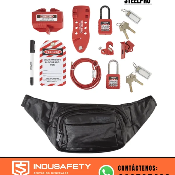 Kit de Bloqueo Electricista Steelpro 501355 para seguridad industrial