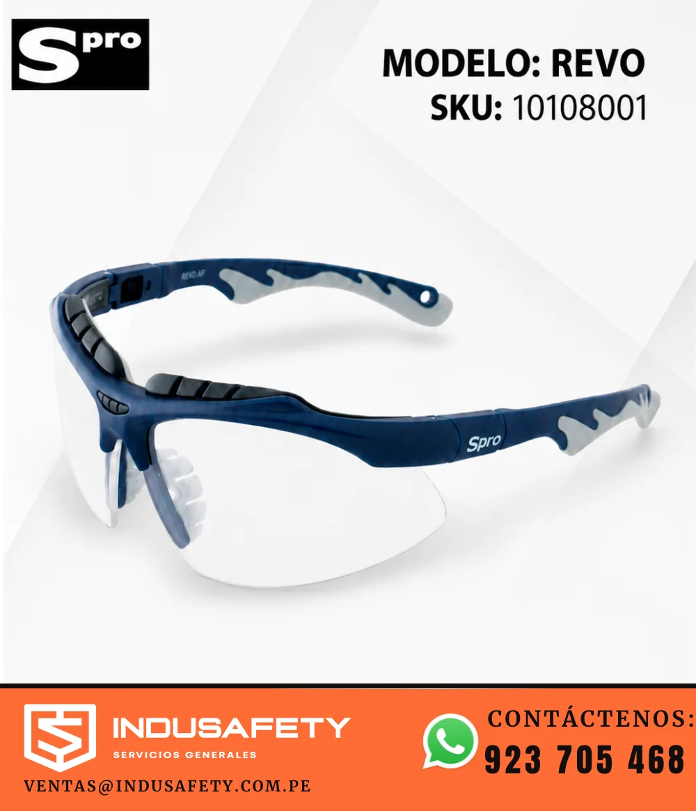 Lente de Seguridad SPRO REVO luna clara AF 10108001 con protección antiempañante