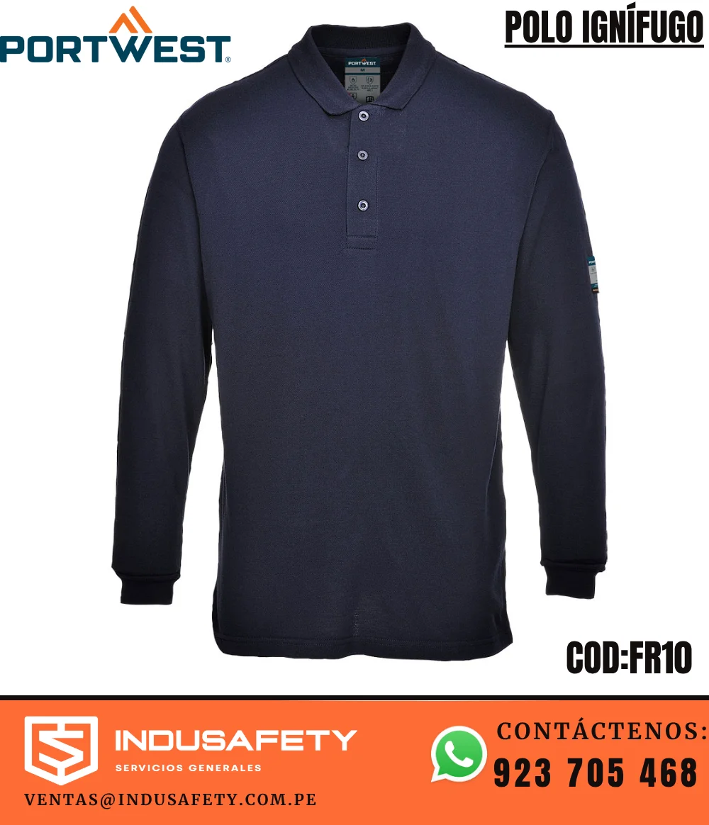 Polo Ignífugo FR10 Portwest resistente a la llama