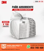 Paño absorbente para hidrocarburos 3M HP-156 paquete x 100 unidades