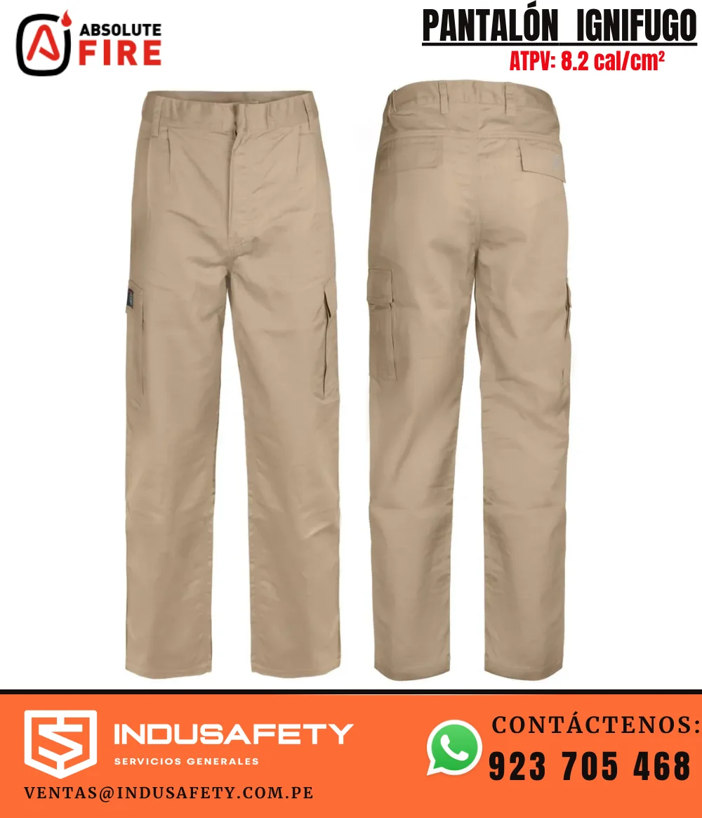 Pantalón Ignífugo Beige 8.2 cal/cm² Absolute Fire