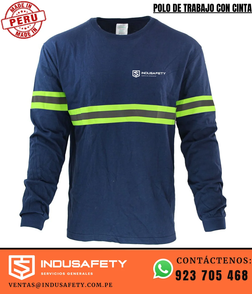 Polo de Trabajo con Cinta Reflectiva Jersey 20/1
