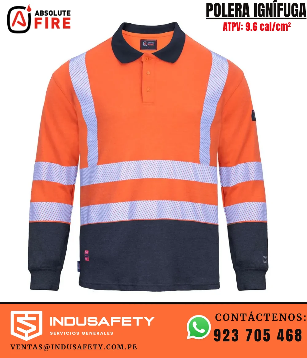 Polo Ignífugo con Cinta Reflectiva Absolute Fire