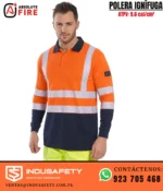 Polo Ignífugo con Cinta Reflectiva Absolute Fire en uso