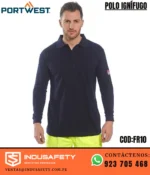 Polo Ignífugo FR10 Portwest en uso