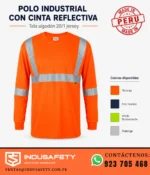 Polo Industrial con Cinta Reflectiva con colores disponibles