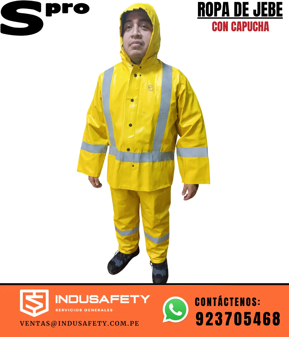 Ropa de Jebe para Mina con Cinta Reflectiva