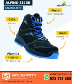 Zapato Alpino Delta Plus S3S SR características del calzado de seguridad
