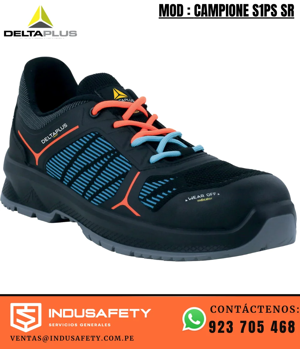 Zapato Delta Plus CAMPIONE S1PS SR negro azul