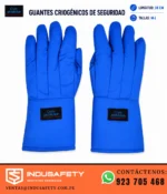 Guantes criogénicos de seguridad 38 cm para protección contra frío extremo