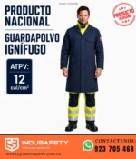 Guardapolvo ignífugo 12 cal/cm² en uso resistente a la llama