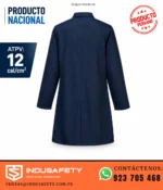 Guardapolvo ignífugo 12 cal/cm² vista espalda producto nacional