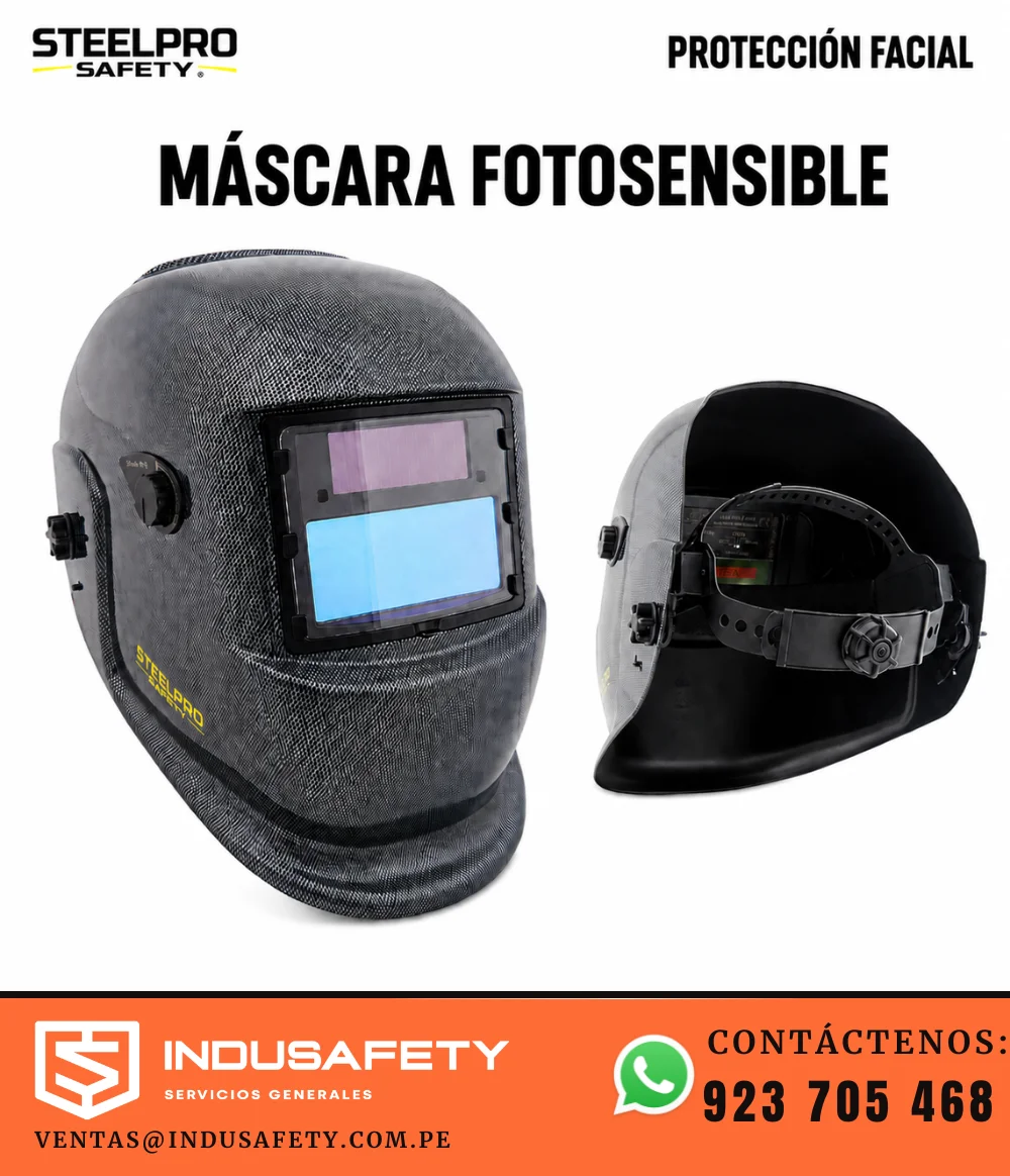 Máscara fotosensible Steelpro para soldadura con oscurecimiento automático