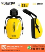 Orejeras Steelpro adaptable al casco CM-501 23 dB para protección auditiva industrial