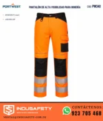 Pantalón de alta visibilidad para minería Portwest PW340