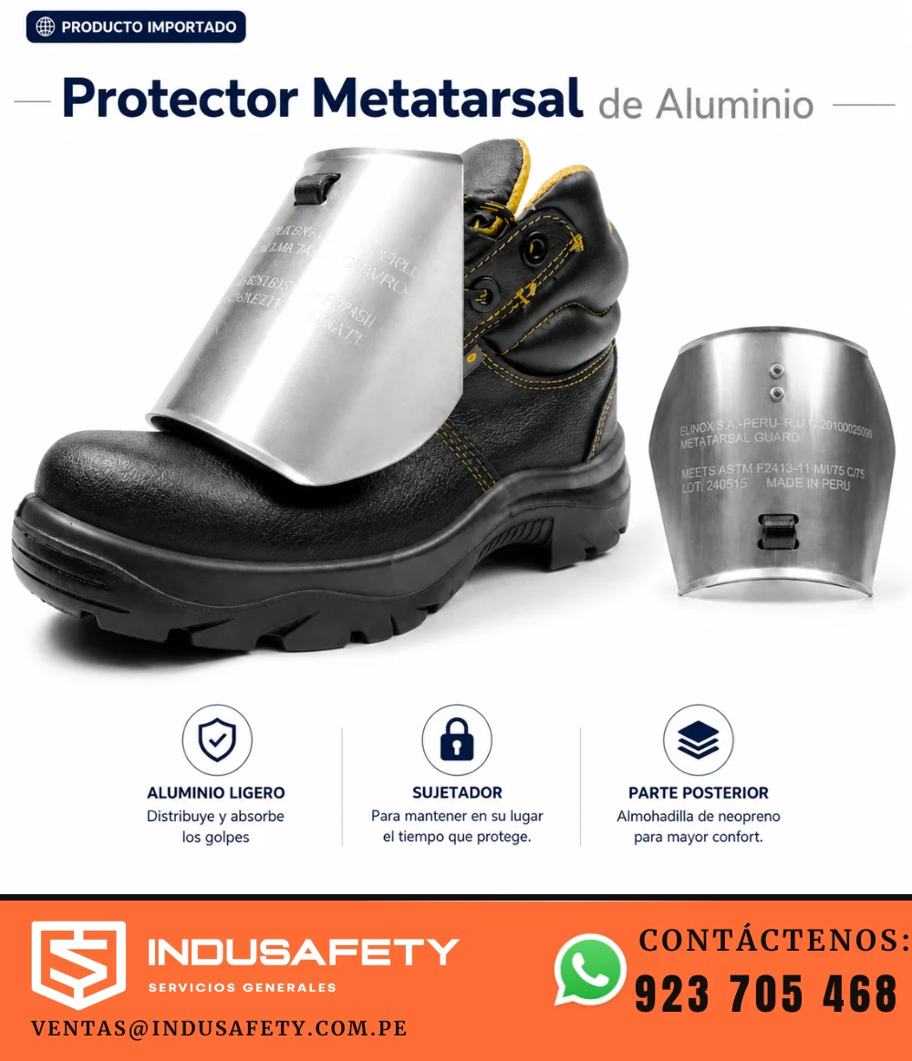 Protector metatarsal de aluminio para calzado de seguridad industrial
