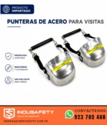 Punteras de acero para visitas con correas ajustables