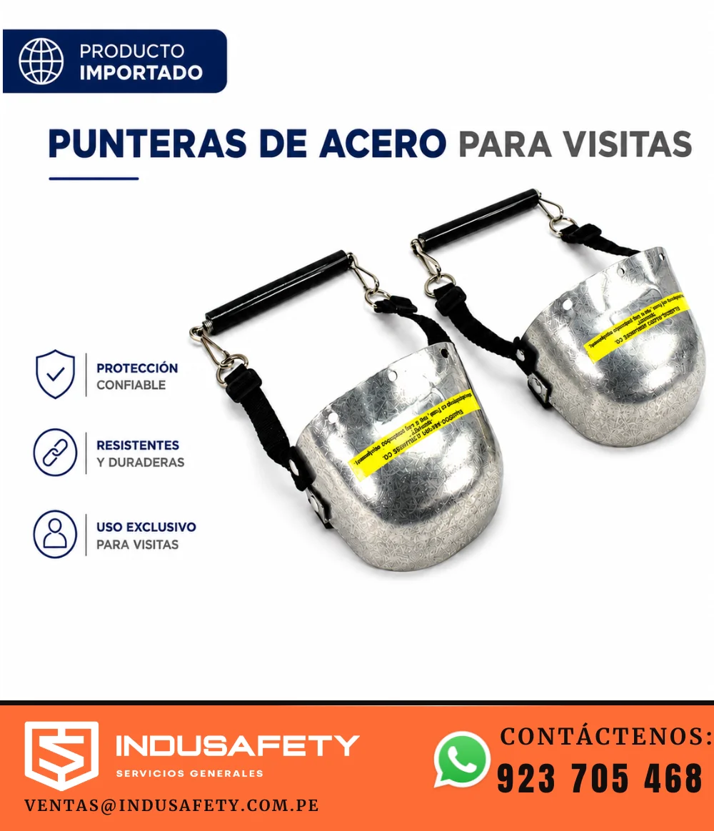 Punteras de acero para visitas con correas ajustables