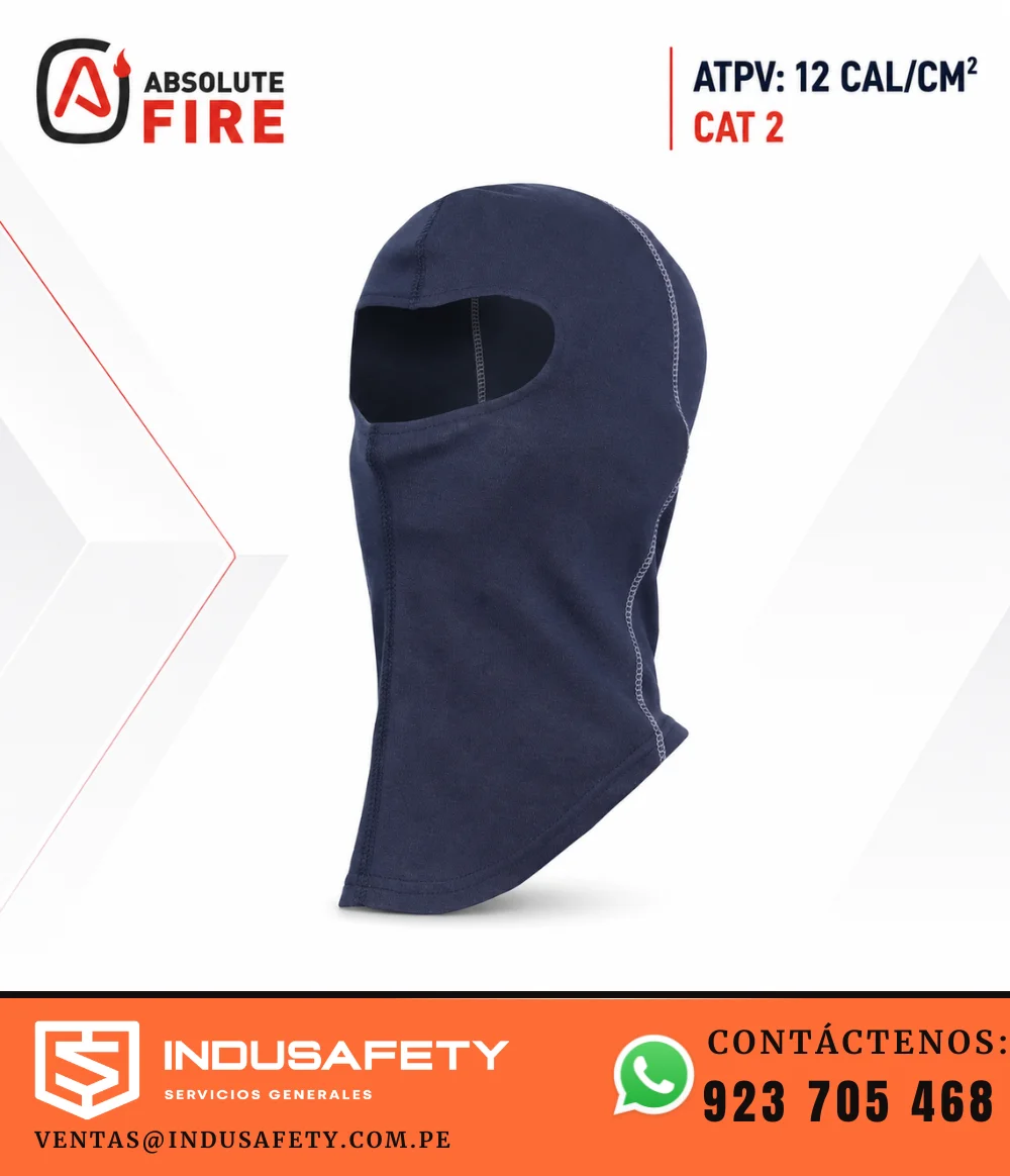Balaclava ignífuga 12 cal/cm² Absolute Fire CAT 2 azul marino