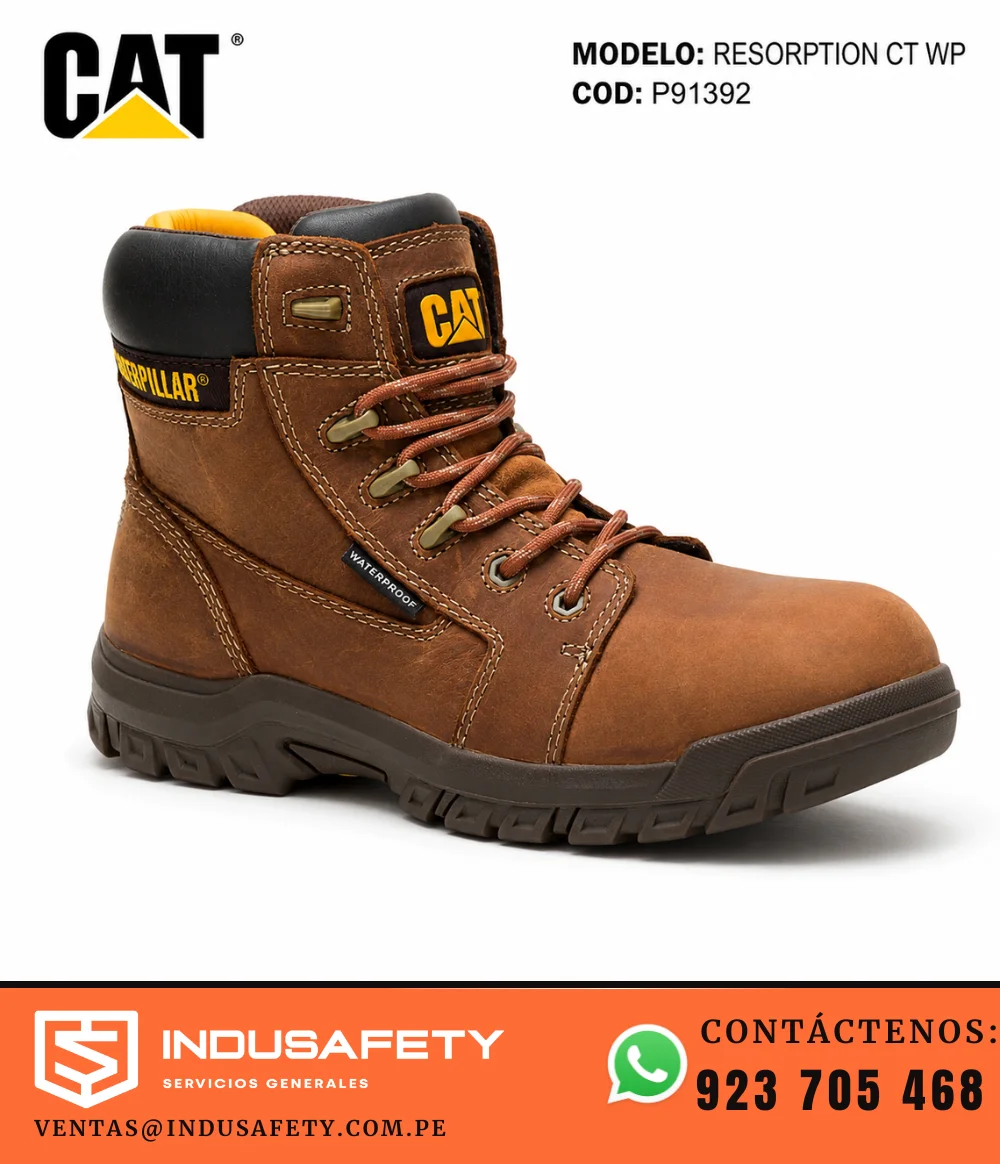 Botín CAT para mujer Resorption CT WP P91392 impermeable con puntera composite