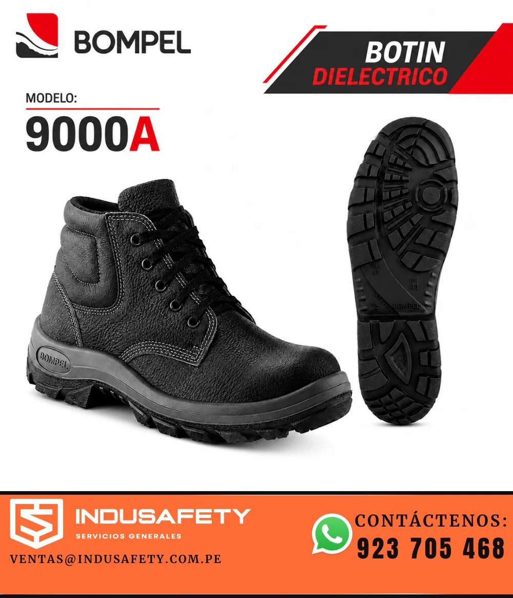Botín dieléctrico Bompel 9000A con puntera composite y suela antideslizante