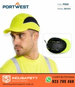 gorra antichoque Portwest PS59 en uso EN 812