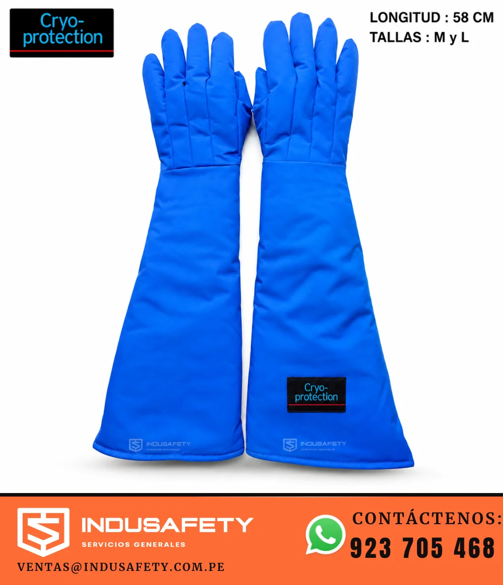 Guantes criogénicos largos de 58 cm en tallas M y L