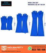 Guantes para protección criogénica DW-007 de 38, 48 y 58 cm